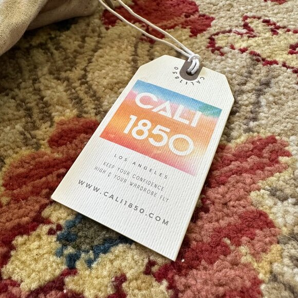 CALI 1850 {NWT} Lined Tiered Maxi Dress | Small, oatmeal | spaghetti strap - Picture 6 of 13